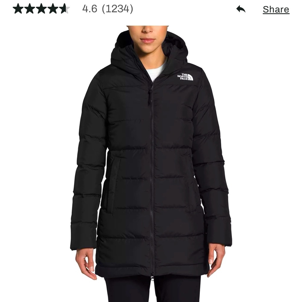 North Face Gotham Parka - Black - Size L